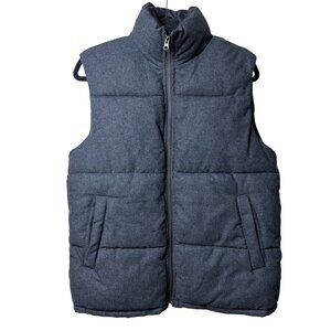 GAP Factory Men's Charcoal Grey Puffer Vest - Size Small
